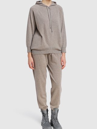 Бежевые брюки MAX MARA: фото 2 - Invogue