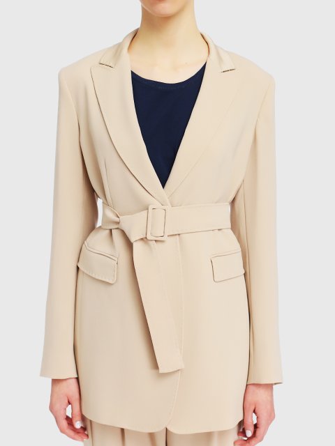 Бежевый пиджак MARELLA: фото 3 - Invogue