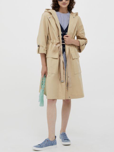 Бежевое пальто MAX&CO: фото 4 - Invogue