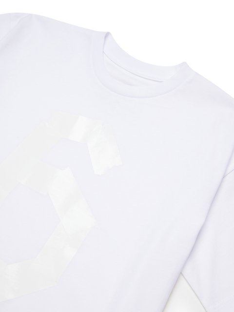Біла футболка MM6 Maison Margiela з бавовни: фото 2 - Invogue
