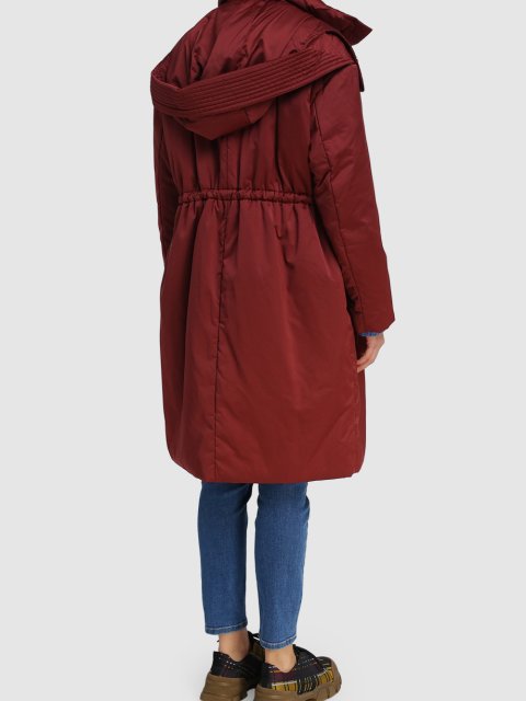 Бордовое пальто WEEKEND MAX MARA: фото 2 - Invogue