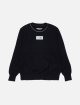 Чёрная кофта MM6 Maison Margiela из хлопка: фото - Invogue