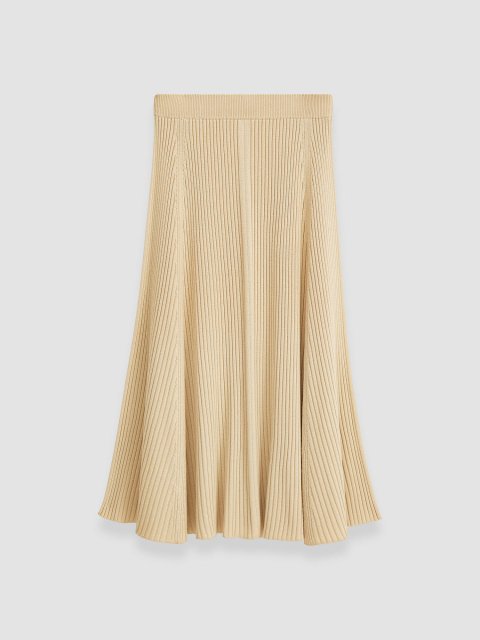 Кремова спідниця Joseph у рубчик: фото - Invogue