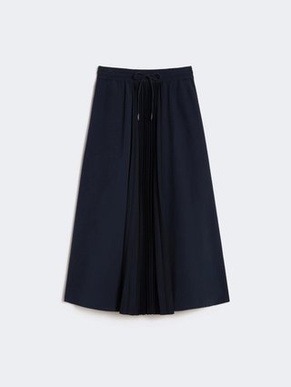 Темно-синяя юбка Weekend Max Mara расклешенного кроя: фото - Invogue