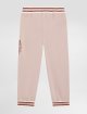 Розовые брюки DOLCE&GABBANA KIDS из хлопка: фото 3 - Invogue