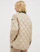 Бежево-коричнева куртка Max&Co стьобана: фото 2 - Invogue