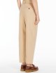 Бежевые брюки WEEKEND MAX MARA из хлопка: фото 2 - Invogue