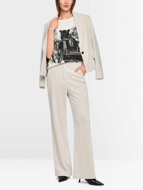Cерые брюки MARC CAIN из хлопка: фото 1 - Invogue