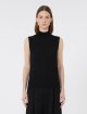 Чорний топ MAX MARA з вовняної пряжі: фото 2 - Invogue