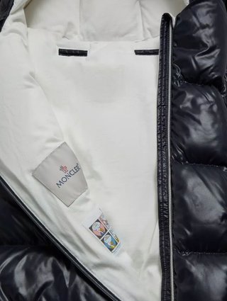 Синій зимовий конверт MONCLER: фото 3 - Invogue
