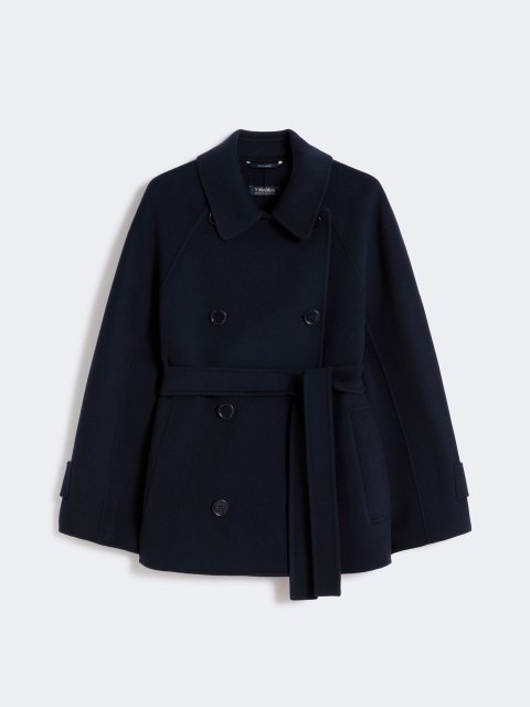 Темно-синє пальто MAX MARA з чистої вовни: фото - Invogue