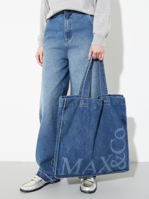 Сині джинси MAX&CO вільного крою: фото 6 - Invogue