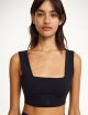 Чёрный топ BY MALENE BIRGER облегающий: фото 2 - Invogue