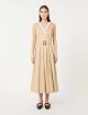 Бежева сукня Weekend Max Mara з суміші бавовни: фото 2 - Invogue