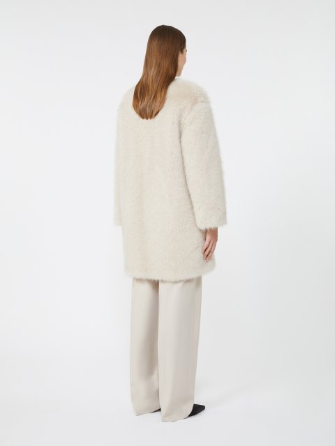 Кремова шуба MAX MARA : фото 3 - Invogue
