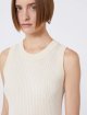 Кремовий топ SPORTMAX з бавовняної трикотажної тканини: фото 5 - Invogue