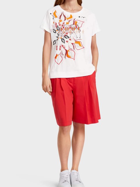 Белая футболка MARC CAIN: фото 4 - Invogue