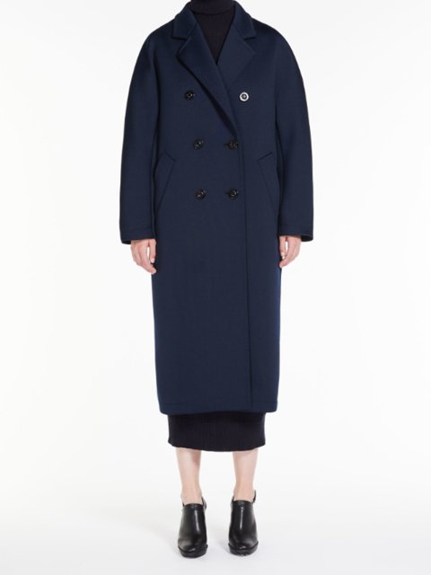 Синє пальто MAX MARA двобортне: фото 1 - Invogue