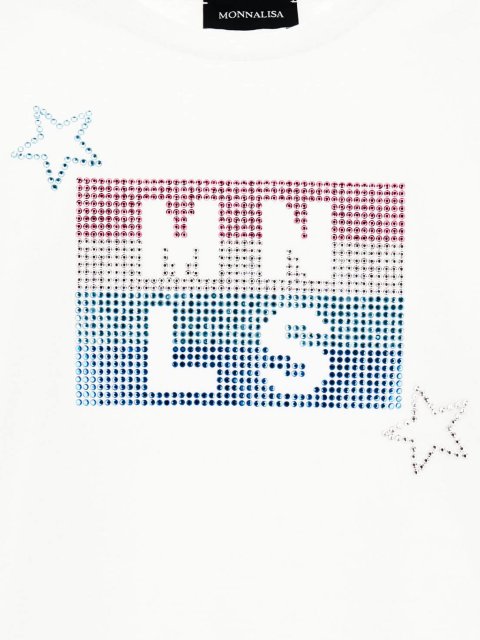 Белый джемпер MONNALISA: фото 2 - Invogue