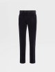 Темно-синие брюки ZEGNA кроя slim: фото - Invogue