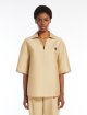 Золота сорочка Max Mara з суміші льону та шовку: фото 2 - Invogue