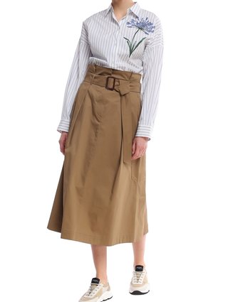 Молочная рубашка WEEKEND MAX MARA: фото 1 - Invogue