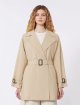 Бежевий плащ WEEKEND MAX MARA з водовідштовхувального полотна: фото 2 - Invogue