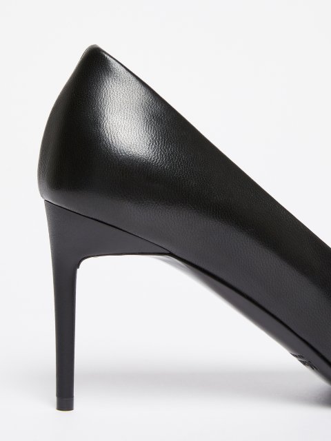 Черные туфли MAX MARA из кожи наппа: фото 5 - Invogue