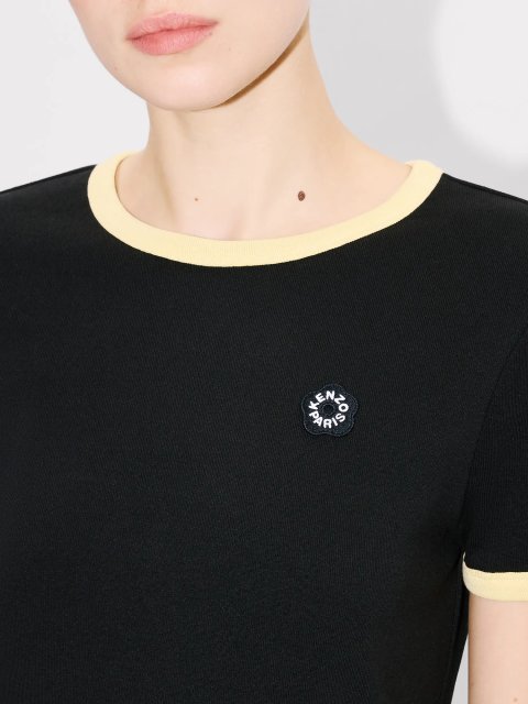 Чорна футболка Kenzo з еластичної бавовни: фото 4 - Invogue