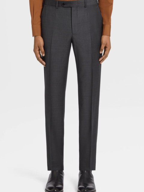 Серый костюм Zegna из оригинальной шерсти Trofeo™: фото 4 - Invogue