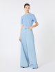 Блакитний светр MAX MARA з віскозної креп-пряжі: фото 1 - Invogue