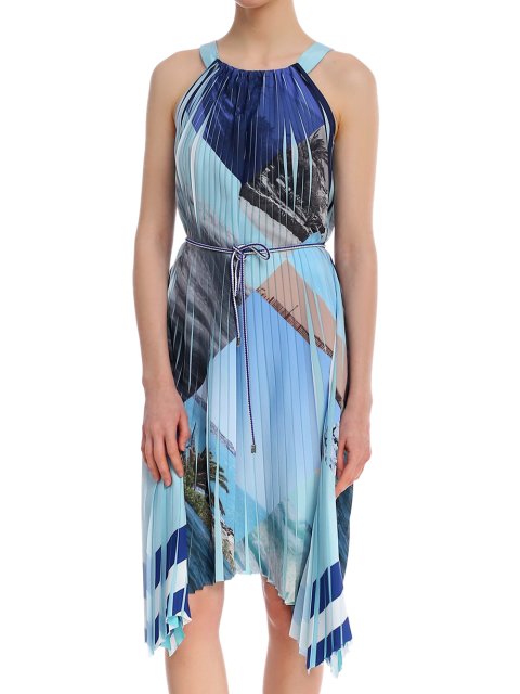 Бирюзовое платье MARC CAIN: фото 5 - Invogue