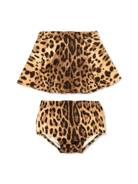 Білі футболка, спідниця Dolce&Gabbana з бавовни: фото 1 - Invogue