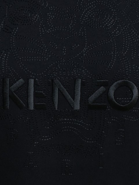Чёрная футболка KENZO: фото 5 - Invogue