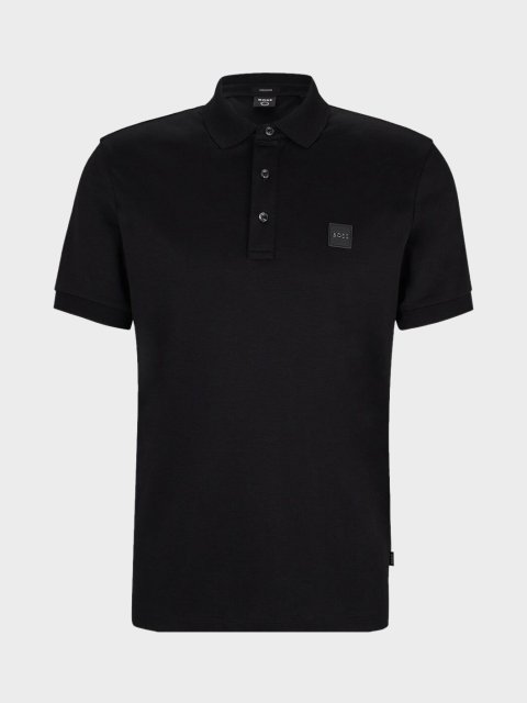 Чорне поло BOSS: фото - Invogue