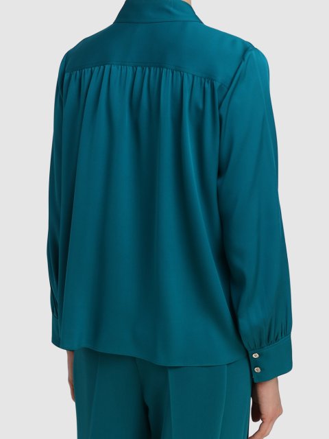 Зелёная блуза MARC CAIN: фото 4 - Invogue