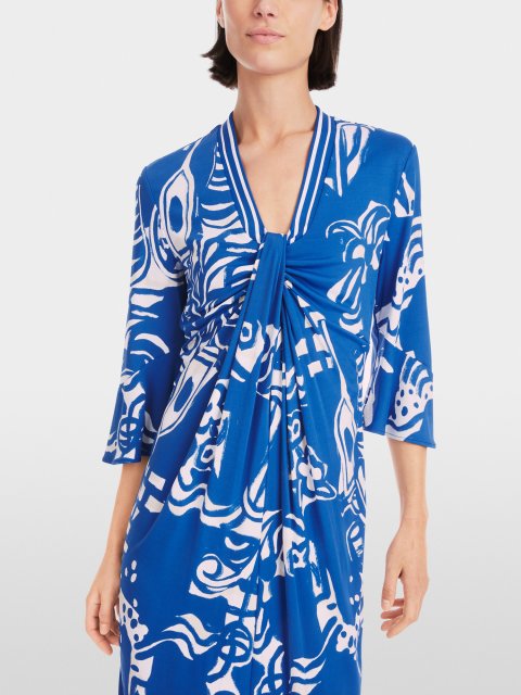 Синя сукня Marc Cain з принтом: фото 3 - Invogue