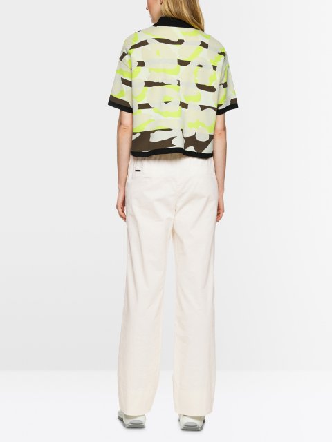 Молочные брюки MARC CAIN из эластичного хлопка: фото 3 - Invogue