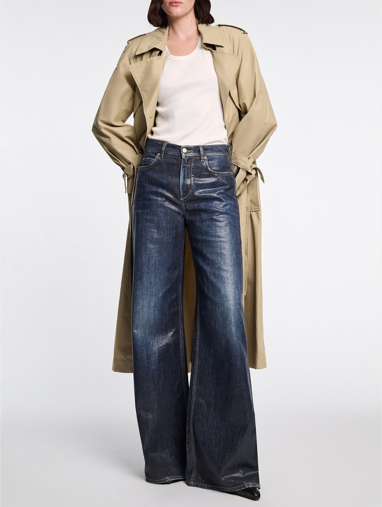 Белый топ Dorothee Schumacher из эластичного хлопка: фото 1 - Invogue