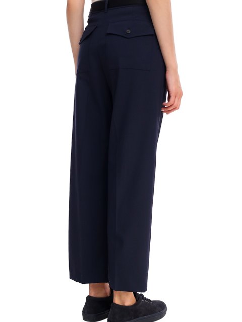 Тёмно-синие брюки WEEKEND MAX MARA: фото 4 - Invogue