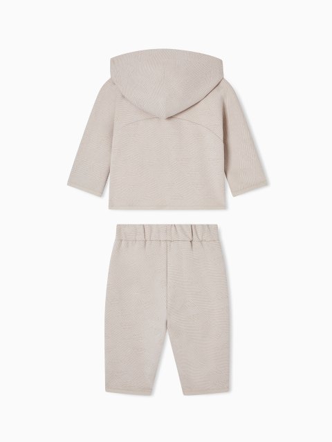 Комплект худи з капюшоном та блискавкою та штани Emporio Armani Kids: фото 2 - Invogue