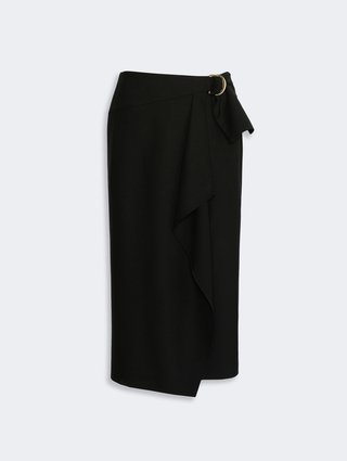 Чёрная юбка Max Mara из шерсти: фото - Invogue