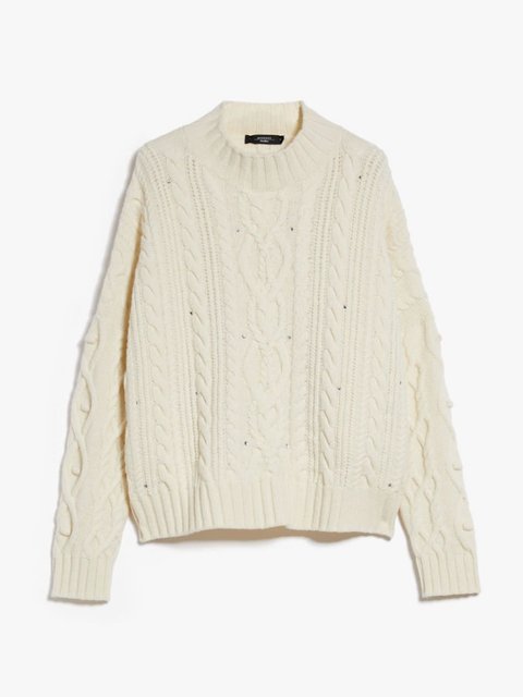Молочный свитер WEEKEND MAX MARA: фото - Invogue