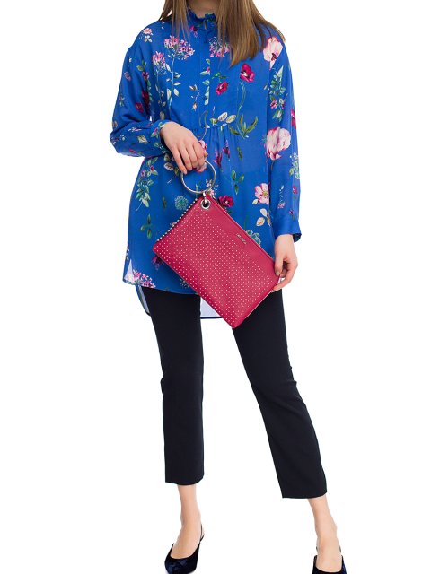 Бирюзовая рубашка MAX&CO: фото 3 - Invogue