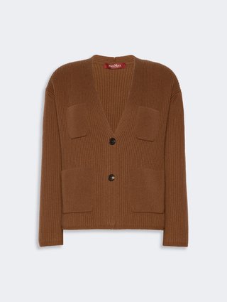 Коричневий кардиган Max Mara з вовни та кашеміру: фото - Invogue