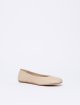 Бежеві балетки Weekend Max Mara зі шкіри наппа: фото 1 - Invogue