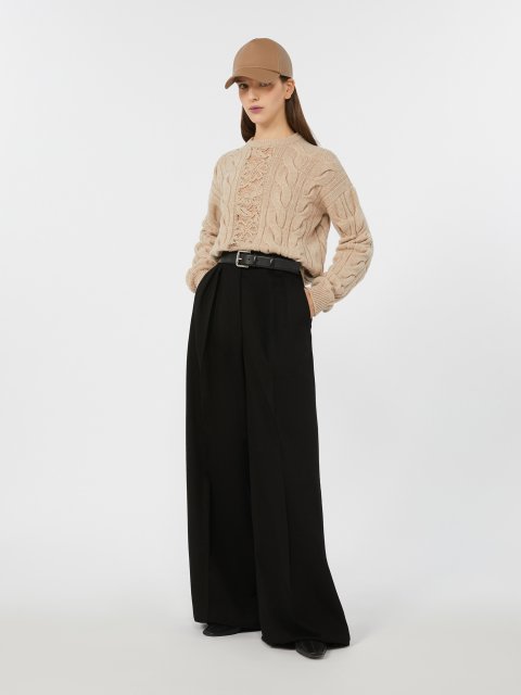 Кремовий светр MAX MARA з суміші вовни та кашеміру: фото 1 - Invogue