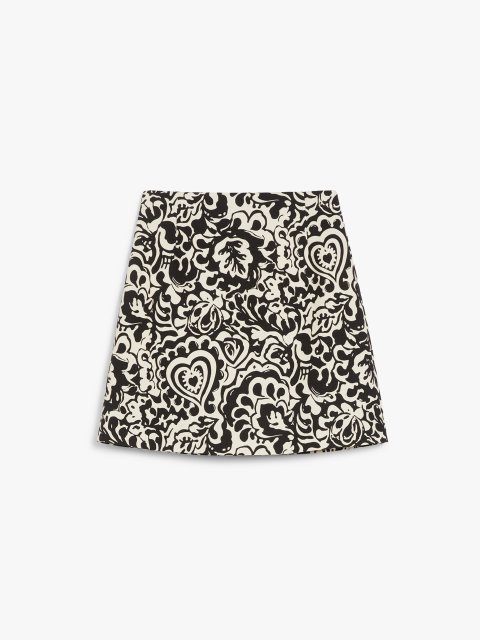 Чорна спідниця Weekend Max Mara з принтом: фото - Invogue