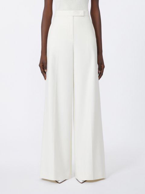 Белые брюки MAX MARA из эластичного хлопка: фото 2 - Invogue