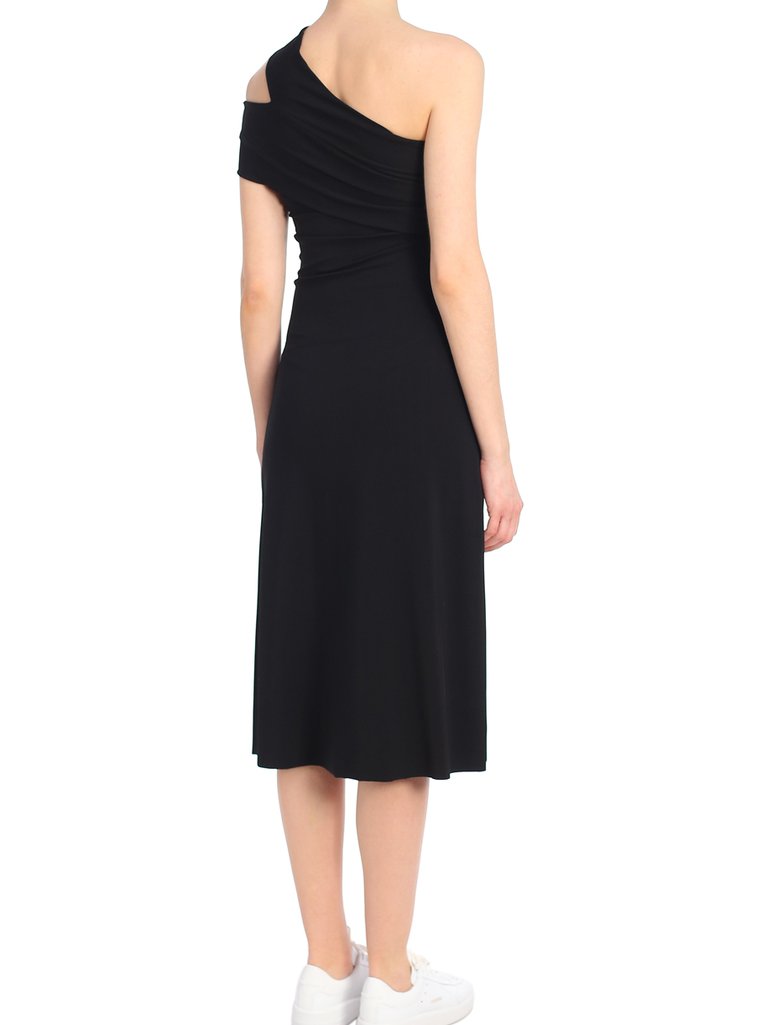 Чёрное платье HELMUT LANG: фото 2 - Invogue